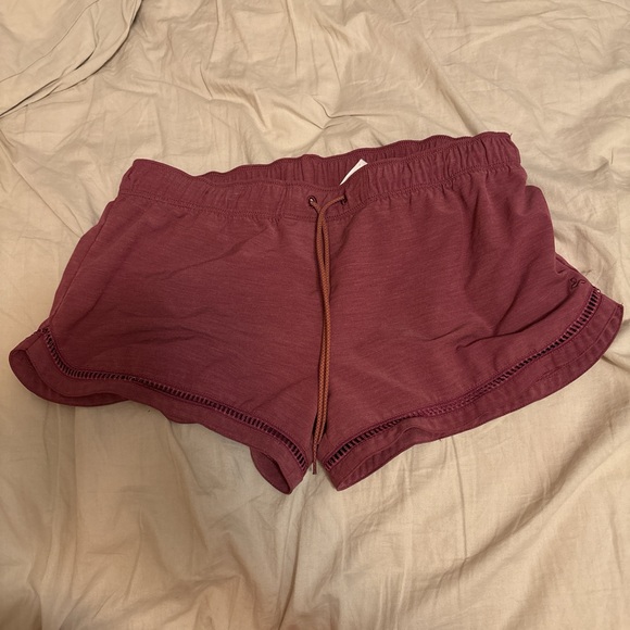 Prana Women's Maroon Athletic Shorts - Picture 1 of 3